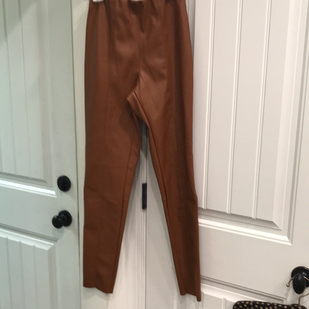 HIGH GRADE PLETHER DRESSY SIZE 2 british tan/luggage color. ONLY pants for sale